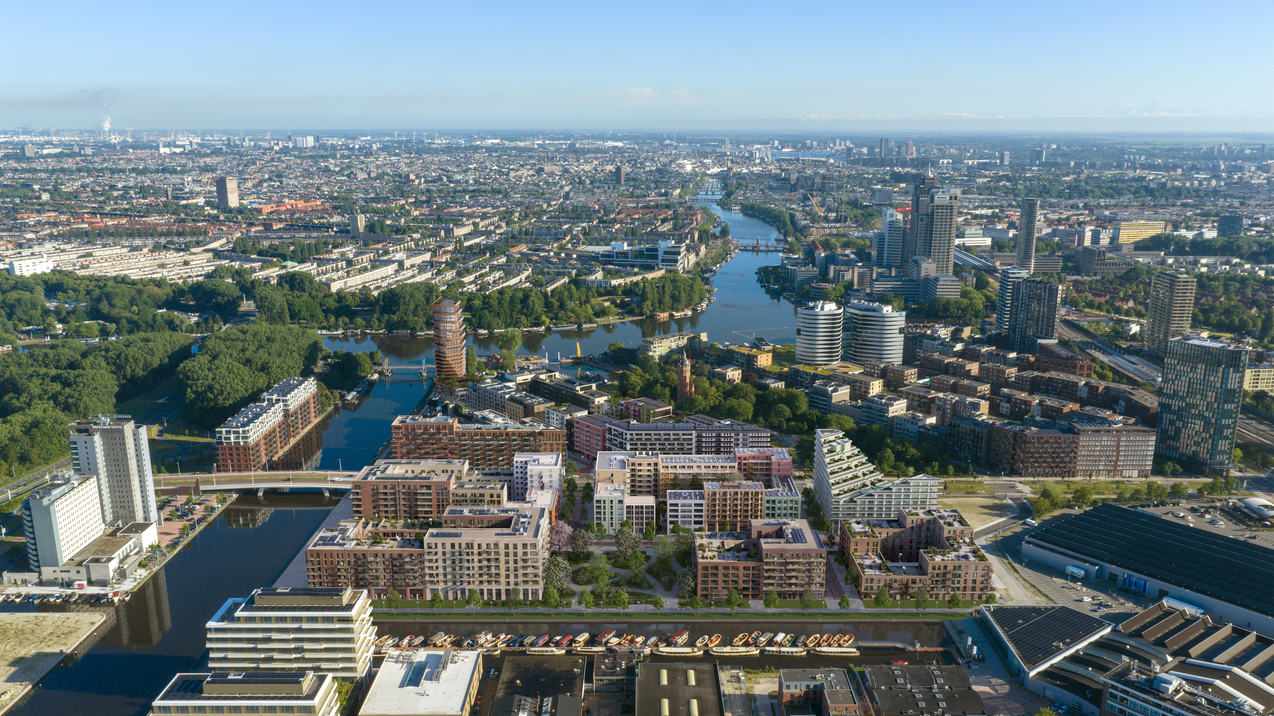 Blik op het Amstelkwartier